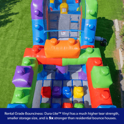 Block Party 42' Obstacle Course with Water Slide HKO Block Party 42' Obstacle Course with Water Slide