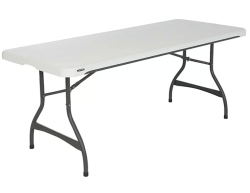6' White Table (Foldable)