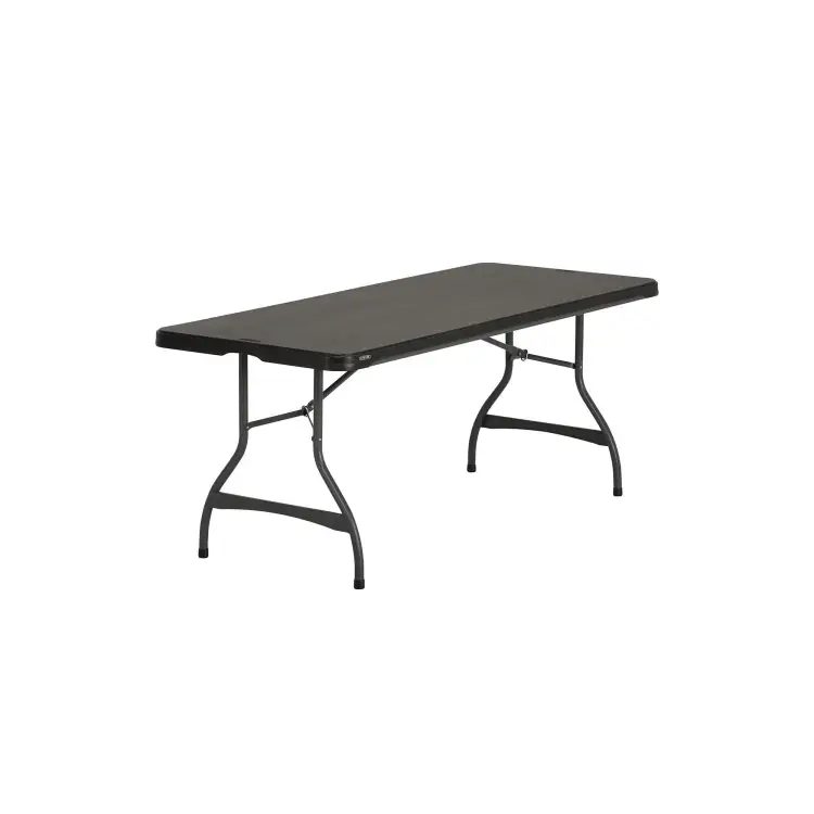 6' Black Folding Table